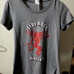 Fireball Whisky Gray Tee